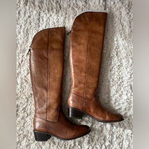 INC Brown Knee-High Leather Boots